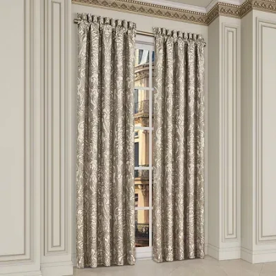 Queen Street Branson Rod Pocket Room Darkening Set Of 2 Curtain Panel In Brown