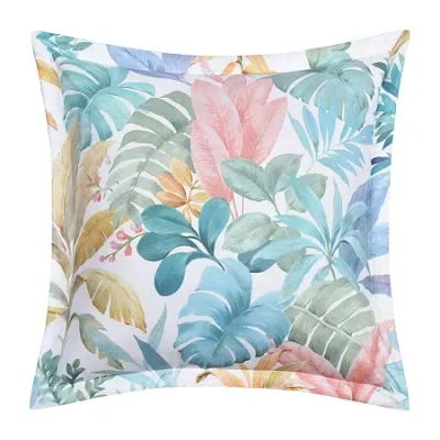 Queen Street Breezes Square Throw Pillow In Blue