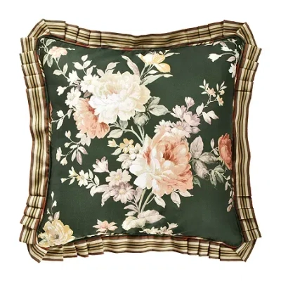 Queen Street Brianna Square Throw Pillow In Green
