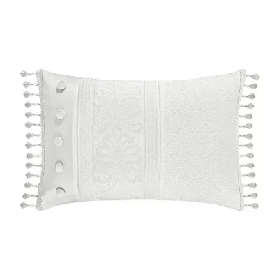 Queen Street Britney Rectangular Throw Pillow In White
