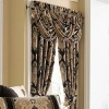 Queen Street Brooke Rod Pocket Light-filtering Set Of 2 Curtain Panel In Black