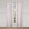 Queen Street Bungalow Rod Pocket Energy Saving Light-filtering Set Of 2 Curtain Panel In Pink