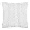 Queen Street Cabo Square Throw Pillow In White