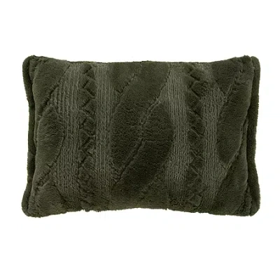 Queen Street Caress Rectangular Throw Pillow In Green