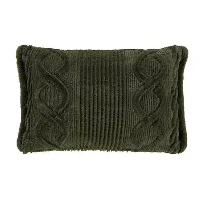 Queen Street Caress Rectangular Throw Pillow In Green