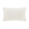 Queen Street Caress Rectangular Throw Pillow In White
