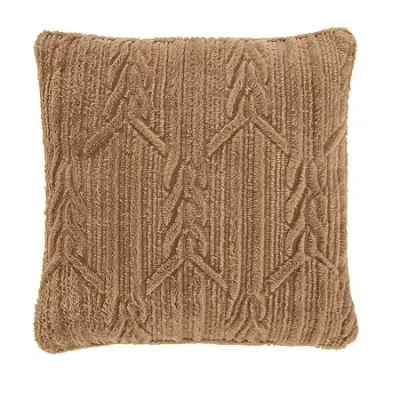 Queen Street Caress Square Throw Pillow In Yellow