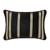 Queen Street Charleston Black Rectangular Throw Pillow In Black