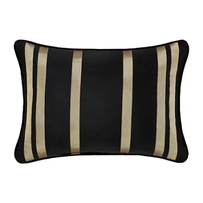 Queen Street Charleston Black Rectangular Throw Pillow