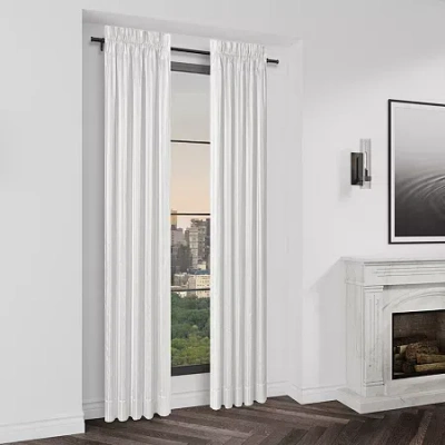 Queen Street Charleston Rod Pocket Light-filtering Set Of 2 Curtain Panel In Gray