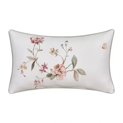 Queen Street Charlotte Rectangular Throw Pillow In White