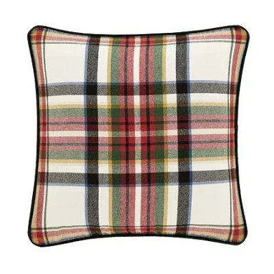 Queen Street Christine Square Throw Pillow In Red