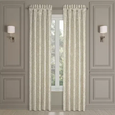 Queen Street Coralie Rod Pocket Room Darkening Set Of 2 Curtain Panel In Sand