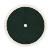 Queen Street Cozy Sherpa Quilted Indoor Tree Skirt In Green