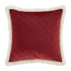 Queen Street Cozy Square Throw Pillow In Red