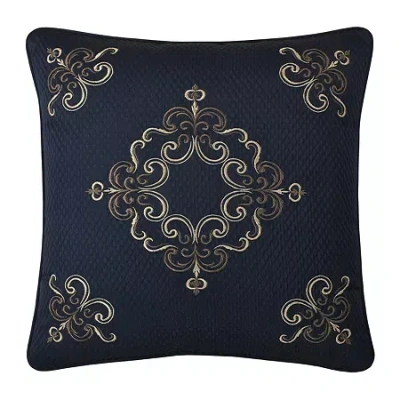 Queen Street Cranford Square Throw Pillow In Blue