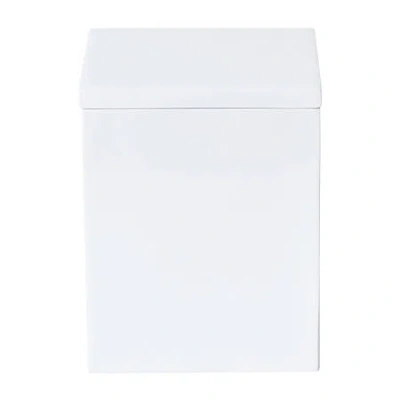 Queen Street Cutting Edge Bathroom Canister In White