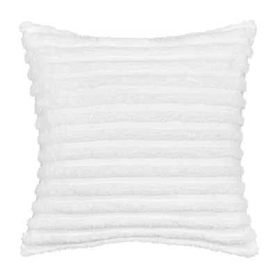 Queen Street Darcy Square Throw Pillow In White