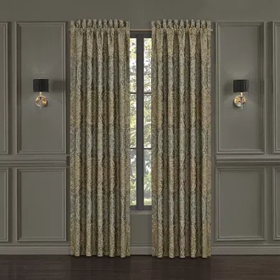 Queen Street Dayton Rod Pocket Light-filtering Set Of 2 Curtain Panel In Green