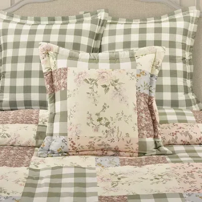 Queen Street Elmira Square Throw Pillow In Green