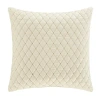 Queen Street Gabriel Winter White Square Throw Pillow In White