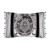 Queen Street Giselle Rectangular Throw Pillow In Silver