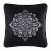 Queen Street Giselle Square Throw Pillow In Black
