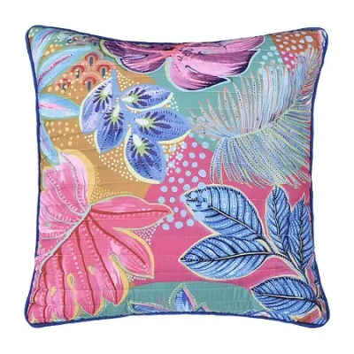 Queen Street Hana Square Throw Pillow In Blue