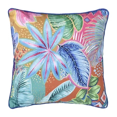 Queen Street Hana Square Throw Pillow In Blue