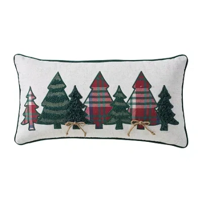 Queen Street Heathered Rectangular Throw Pillow In Green