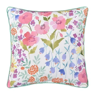 Queen Street Josie Square Throw Pillow In Blue