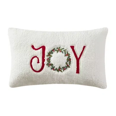 Queen Street Joy Rectangular Throw Pillow In White