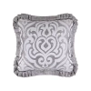 Queen Street Lafayette Square Throw Pillow In Silver