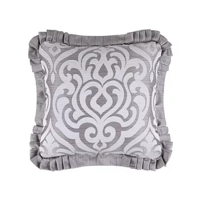 Queen Street Lafayette Square Throw Pillow In Silver