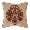 Queen Street Lakeview 18x18 Embellished Beige Square Throw Pillow In Sand