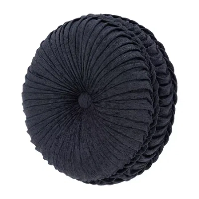 Queen Street Lakeview Indigo Round Throw Pillow In Blue