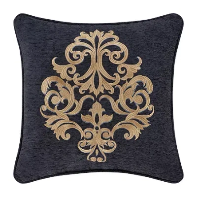Queen Street Lakeview Indigo Square Throw Pillow In Blue