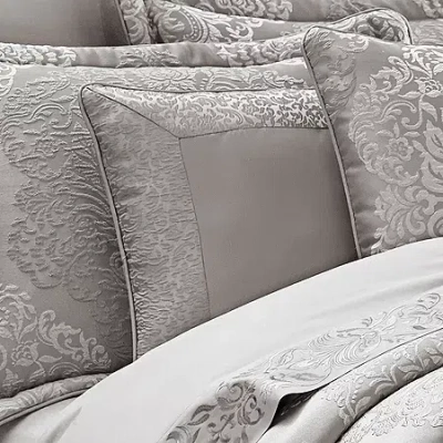 Queen Street Lambert 18x18 Square Throw Pillow In Silver