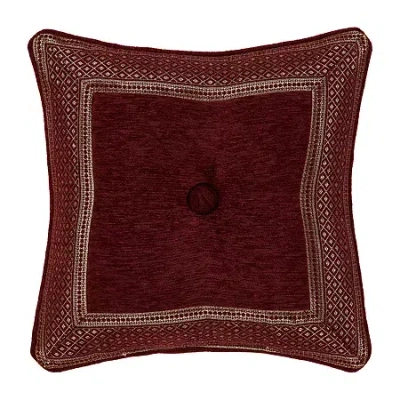 Queen Street Lavinia Square Throw Pillow In Red
