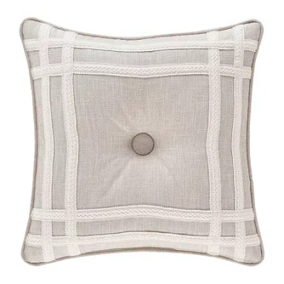 Queen Street Leanna 18x18 Square Throw Pillow In Sand