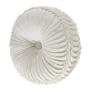 Queen Street Leanna Tufted Round Throw Pillow In White