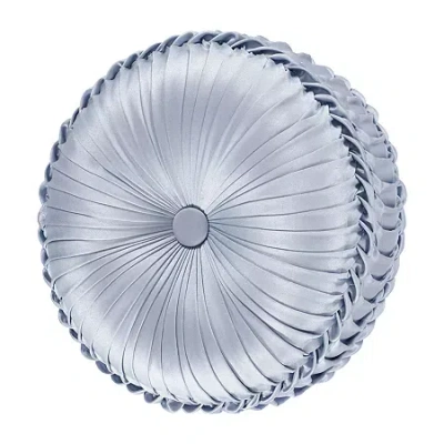 Queen Street Linda Round Throw Pillow In Blue