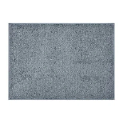 Queen Street Lisbon Quick Dry Bath Mat In Blue