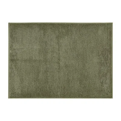 Queen Street Lisbon Quick Dry Bath Mat In Green