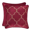Queen Street Matilda Square Throw Pillow In Red