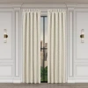 Queen Street Melbourne Rod Pocket Light-filtering Set Of 2 Curtain Panel In Yellow