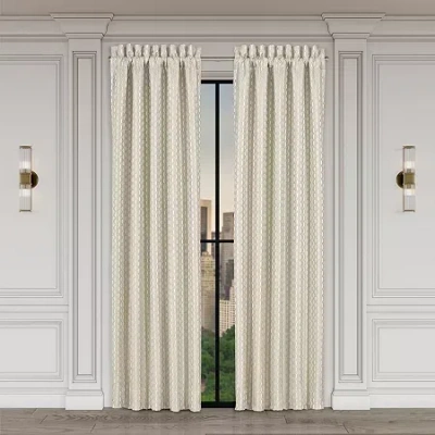Queen Street Melbourne Rod Pocket Light-filtering Set Of 2 Curtain Panel In Yellow