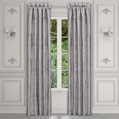 Queen Street Mira Rod Pocket Room Darkening Set Of 2 Curtain Panel In Purple