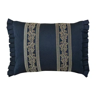 Queen Street Modena Boudoir Rectangular Throw Pillow In Blue