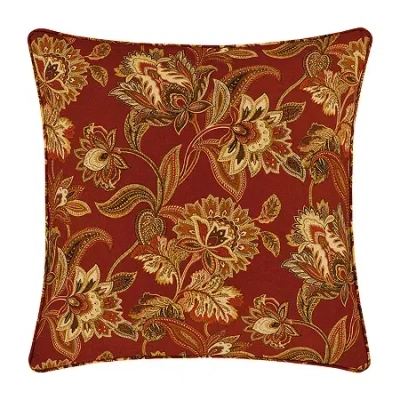 Queen Street Montecito Reversible Euro Sham In Red